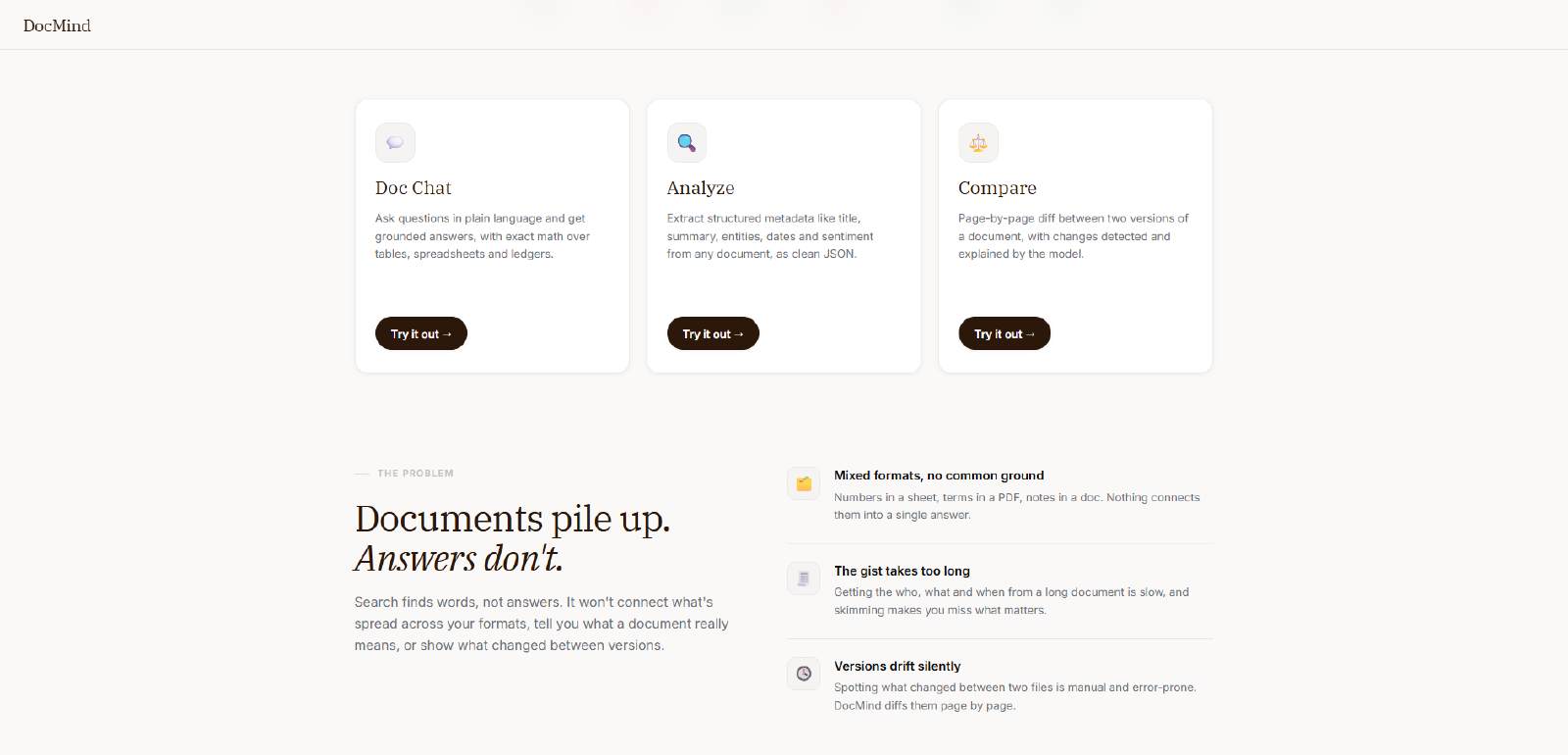 DocMind screenshot 2