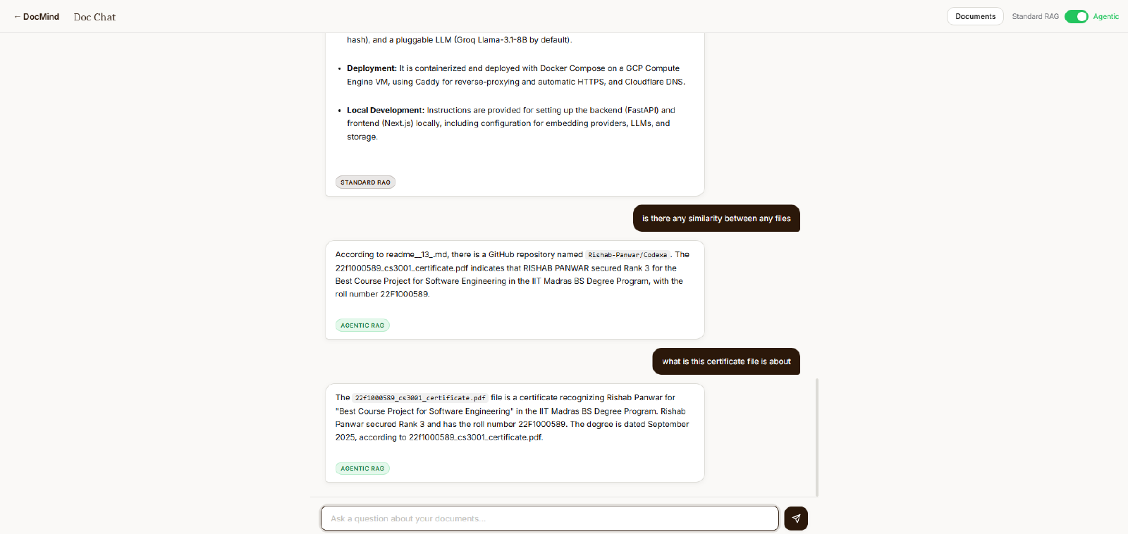 DocMind screenshot 7