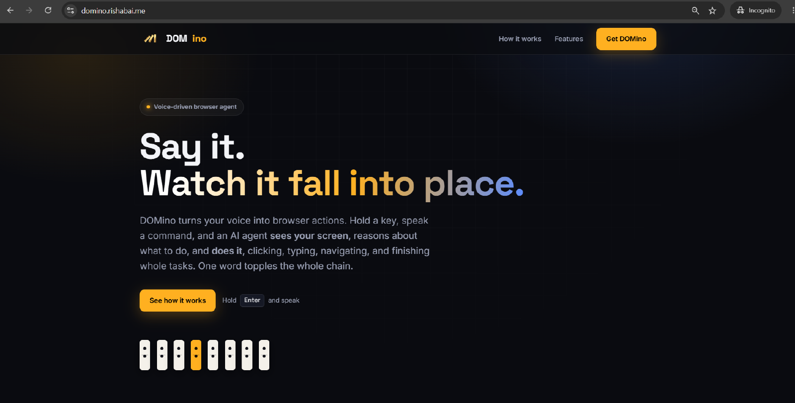 DOMino screenshot 1