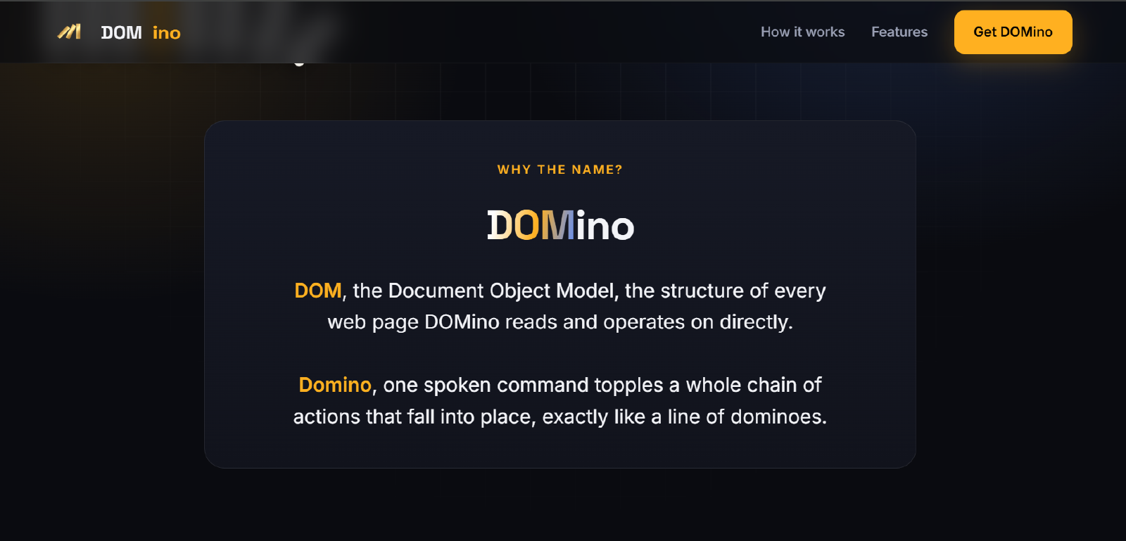 DOMino screenshot 2