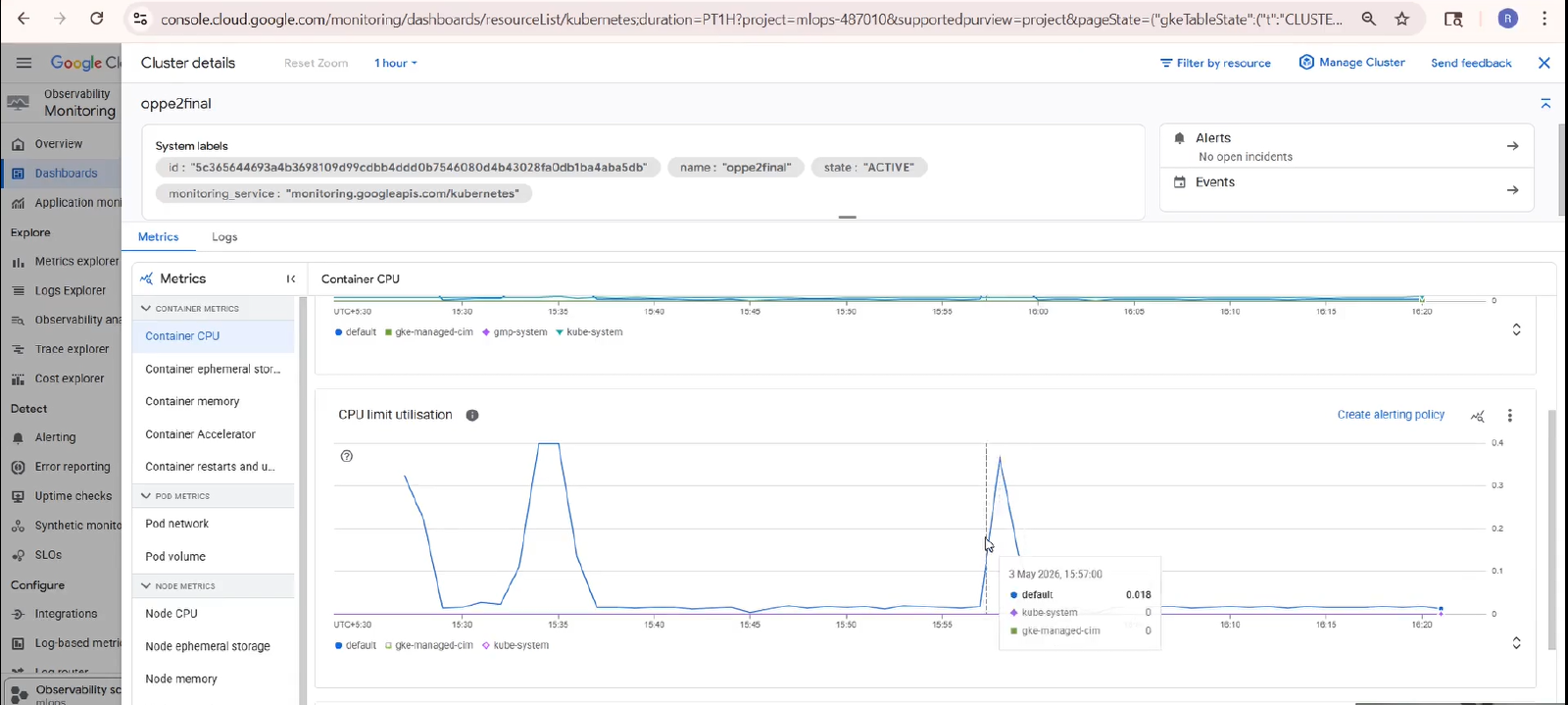 End-to-End MLOps pipeline screenshot 2