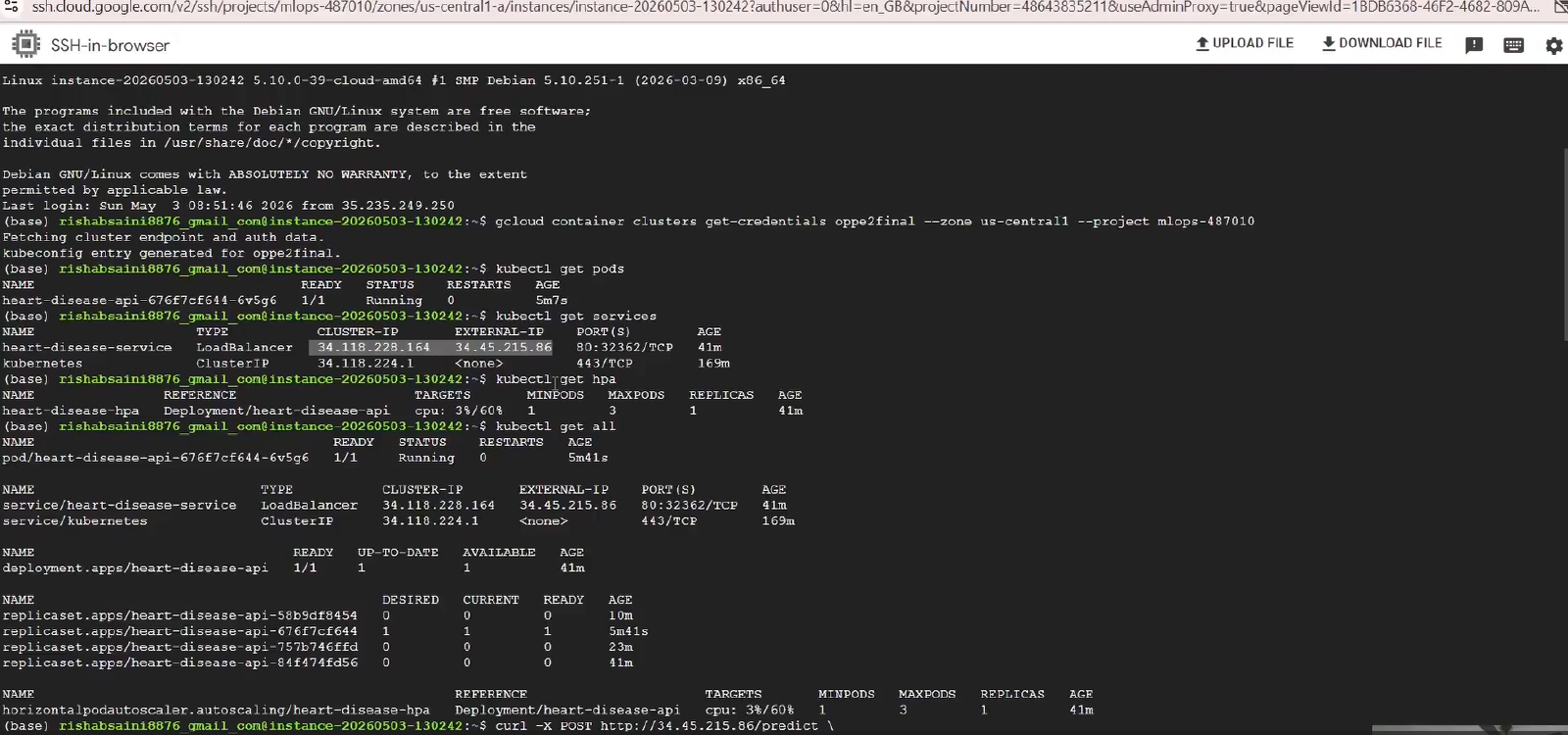 End-to-End MLOps pipeline screenshot 3