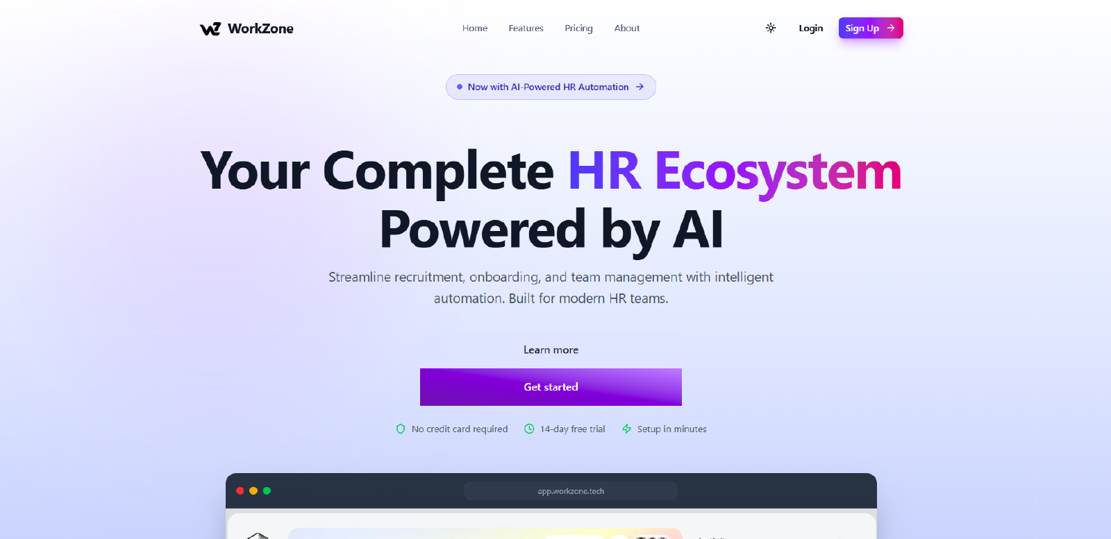 WorkZone screenshot 1